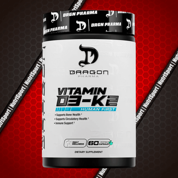 Vitamina D3+K2 (2000 IU) Dragon Pharma 60 Caps <strong><span style="color: #AD00CC;">SOLO EN SUC NORTE, CENTRO O A DOMICILIO</span></strong>