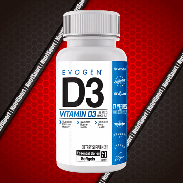 Vitamina D3 (5000 IU) Evogen 60 Caps <strong><span style="color: #AD00CC;">SOLO EN SUC NORTE, CENTRO O A DOMICILIO</span></strong>